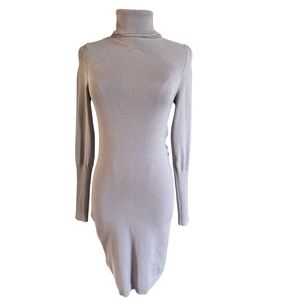 Derek Heart Light Gray Long Sleeve Dress